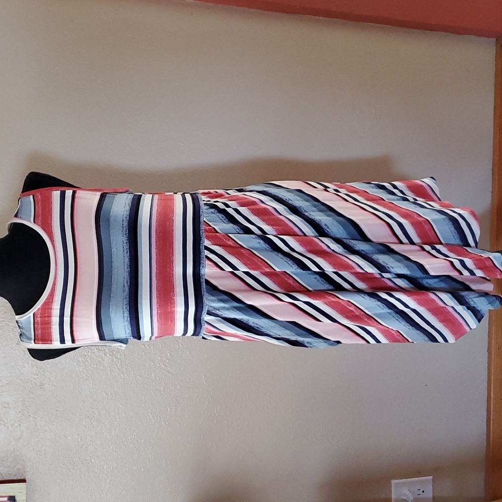 Blue & Pink dress sz L